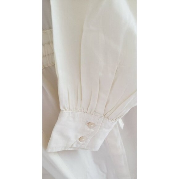 NWT GUESS ELLIS LONG SLEEVE WHITE SHIRT STYLE DRESS LARGE - Picture 6 of 14